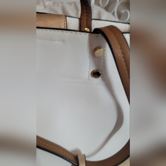 Ladies white & brown Tote purse handbag bnwt Call It Spring - indent - Picture 3 of 12